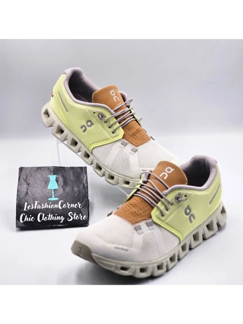 On Cloud 5 Women's Hay/Ice Colorway Lightweight  Running Sneakers  Size 9 3351 - Picture 11 of 16